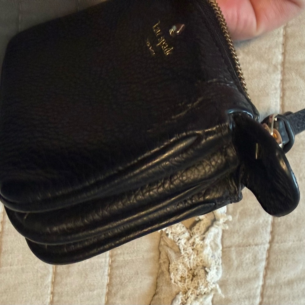 kate spade Black & White Floral Zip Pouch Set with Black Wristlet - Picture 8 of 8